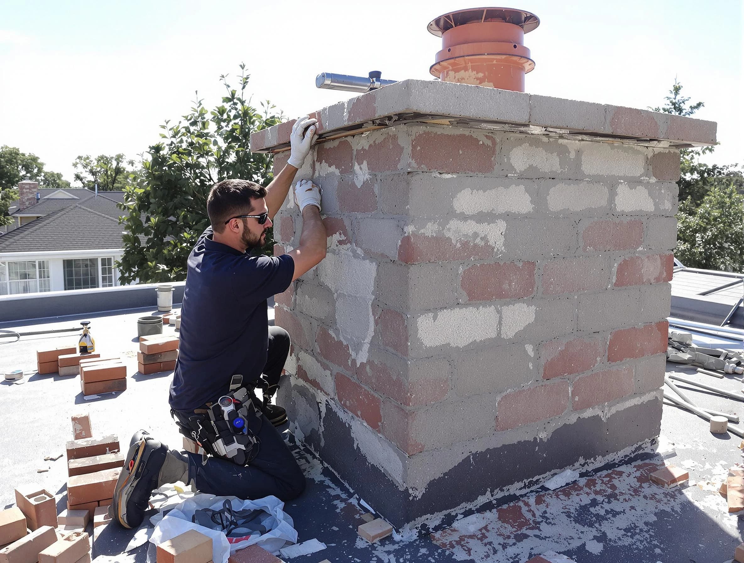 Advanced chimney repair process by Swissvale Chimney Sweep in Swissvale, PA