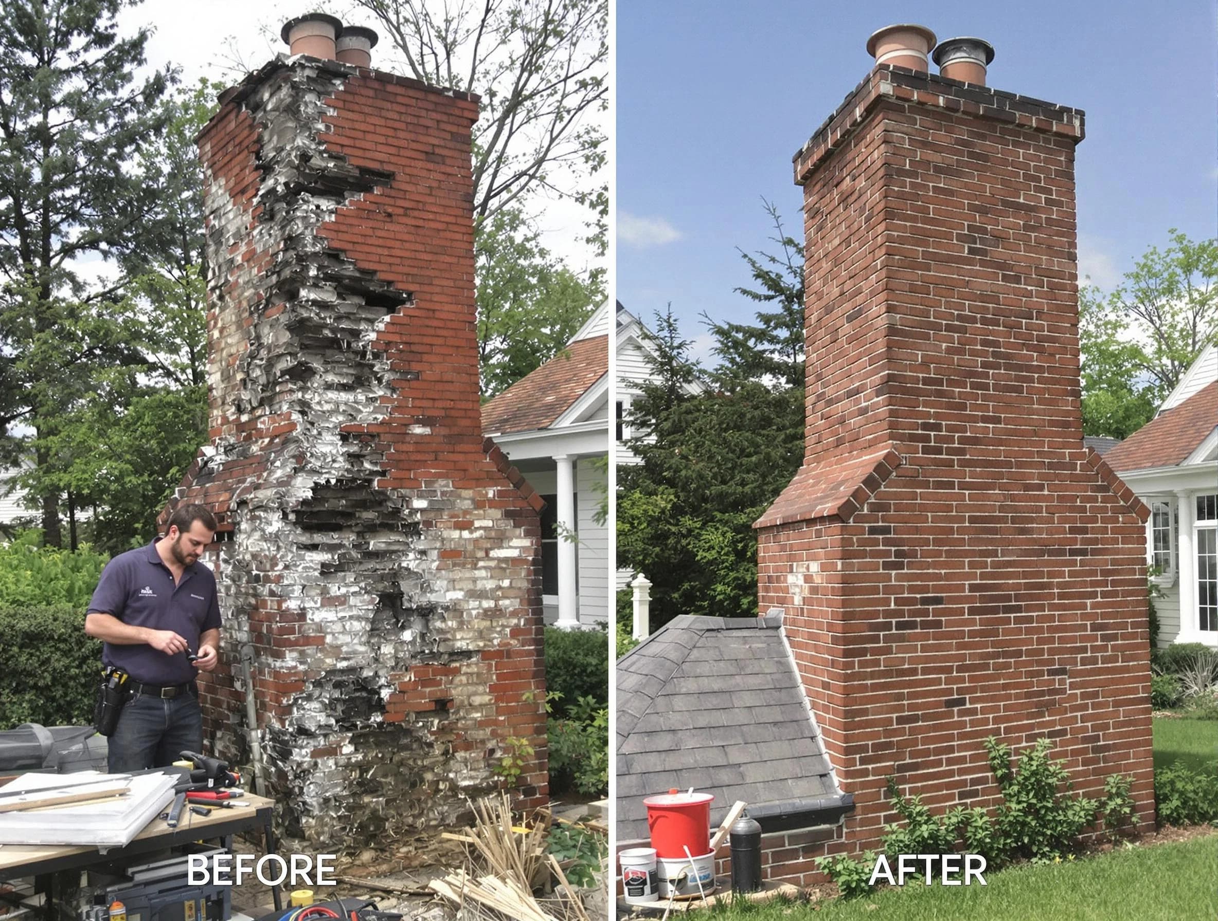 Swissvale Chimney Sweep performing a full chimney restoration in Swissvale, PA