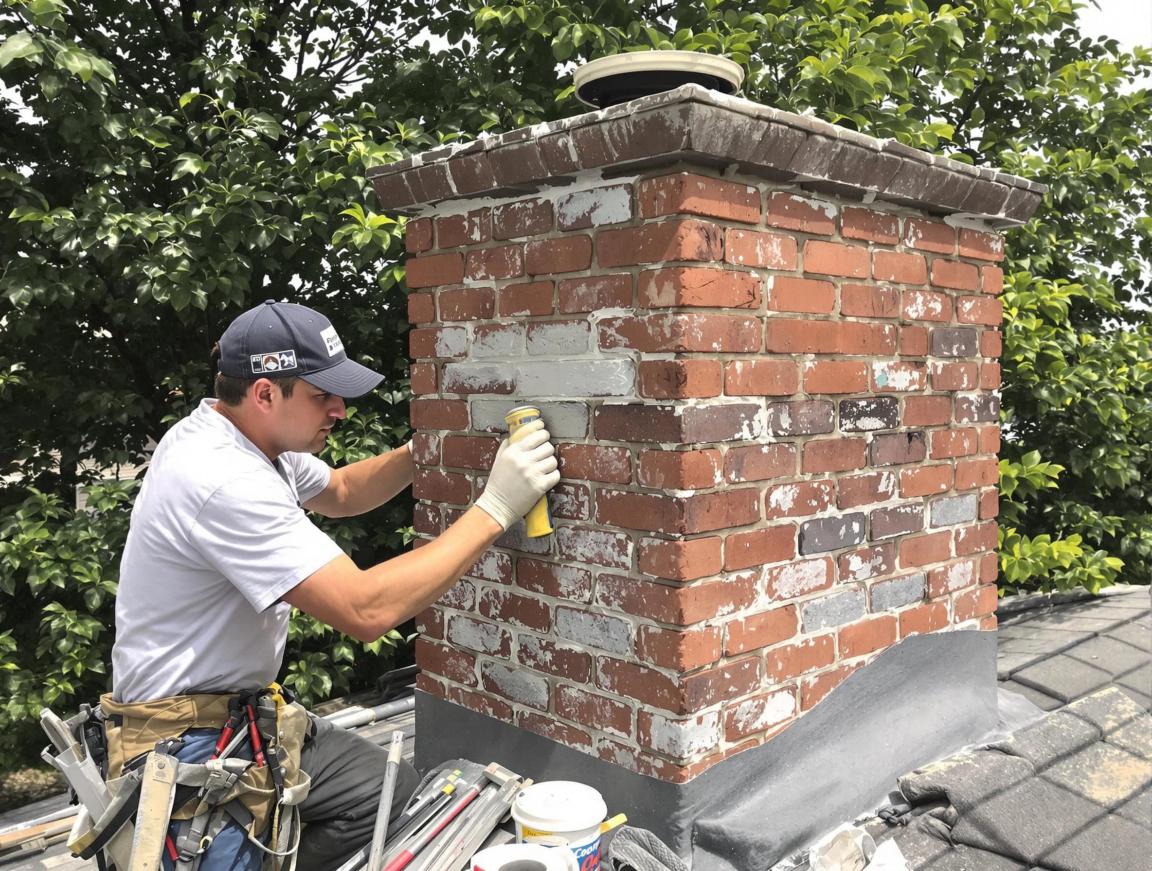 Swissvale Chimney Sweep restoring an aging chimney in Swissvale, PA