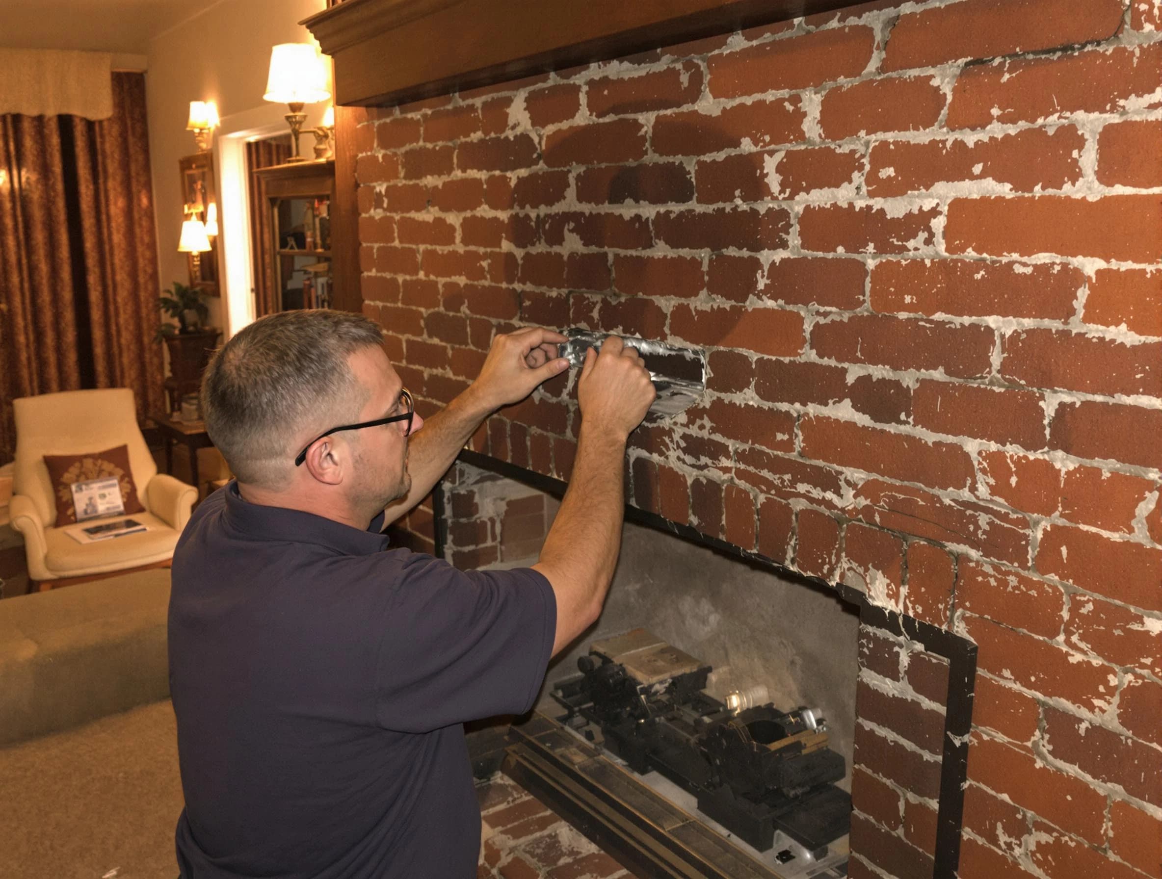 Swissvale Chimney Sweep expert fixing a fireplace in Swissvale, PA