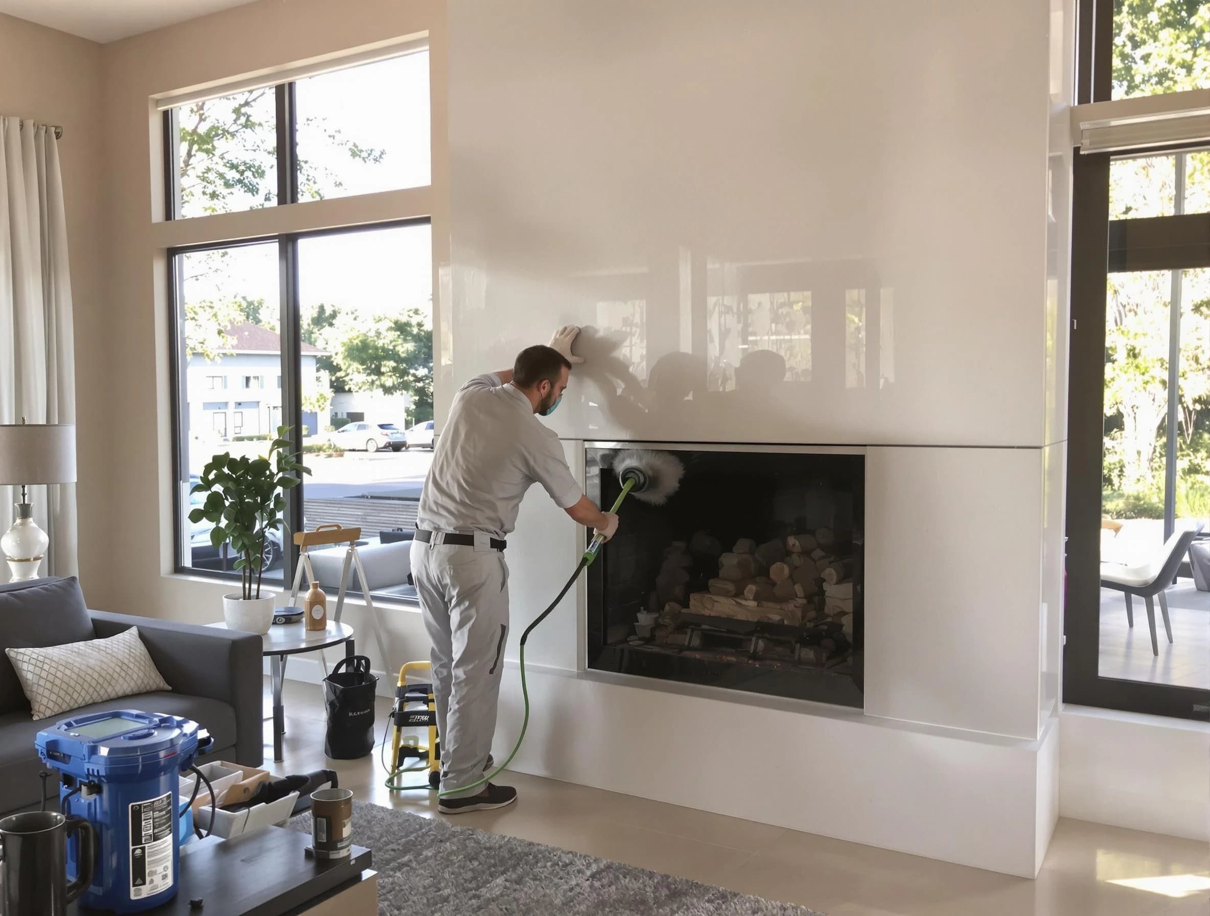 Swissvale Chimney Sweep performing thorough soot removal in Swissvale, PA